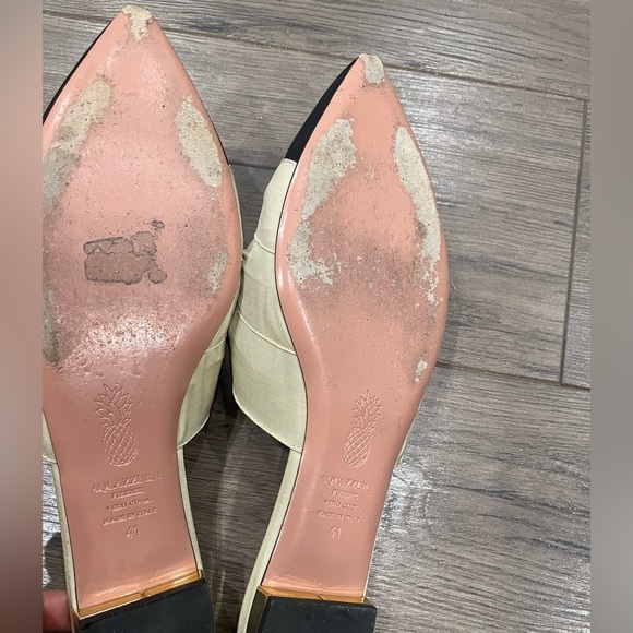 [41/10] AQUAZZURA Mondaine Knotted Flat Mules - Picture 6 of 9